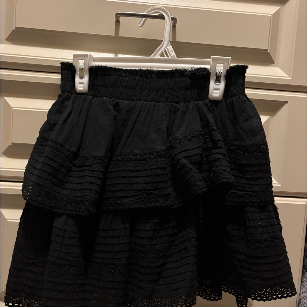 Black Tiered Skirt